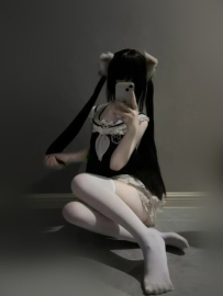 蘿莉風：粉長袖，雙馬尾，白絲小JIOJIO，又甜又可愛～ #小隻蘿莉❣️小舒 156.40.B.19